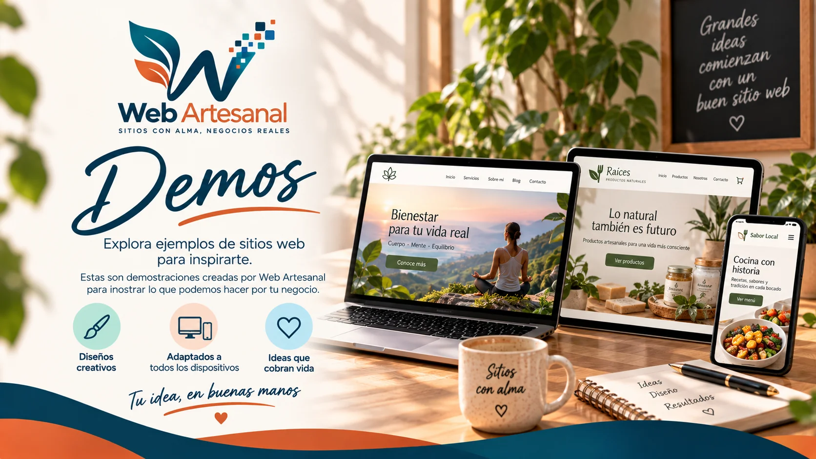 Ejemplos de sitios web hechos por Web Artesanal