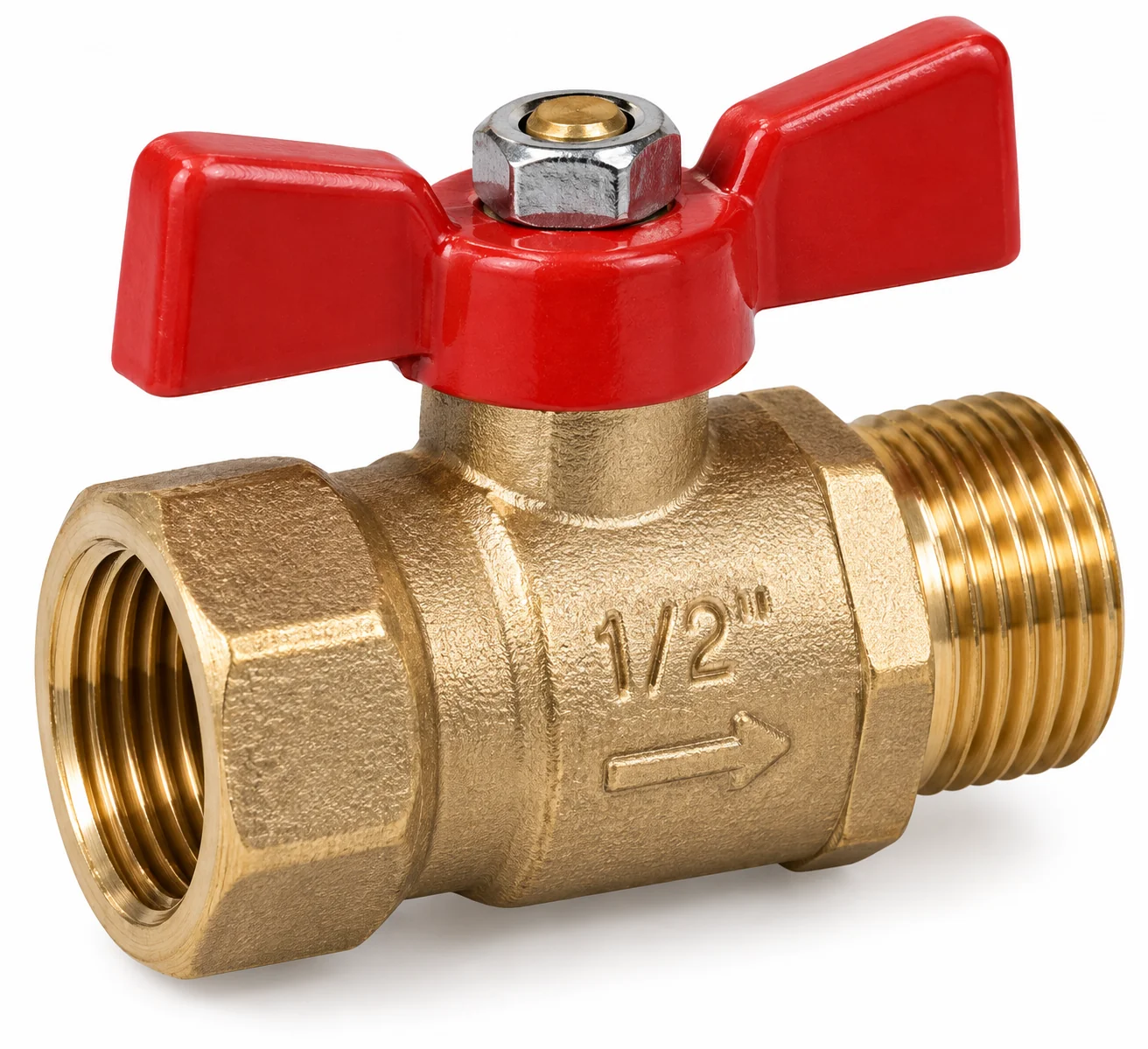 Llave de paso de media pulgada
